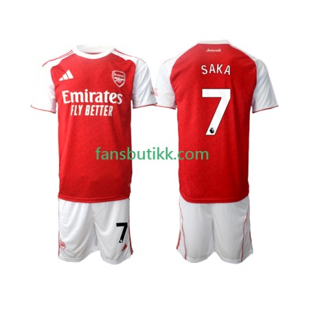 Fotballdrakt Arsenal Bukayo Saka 7 Barn Hjemmetrøye 2025-2026 Kortermet